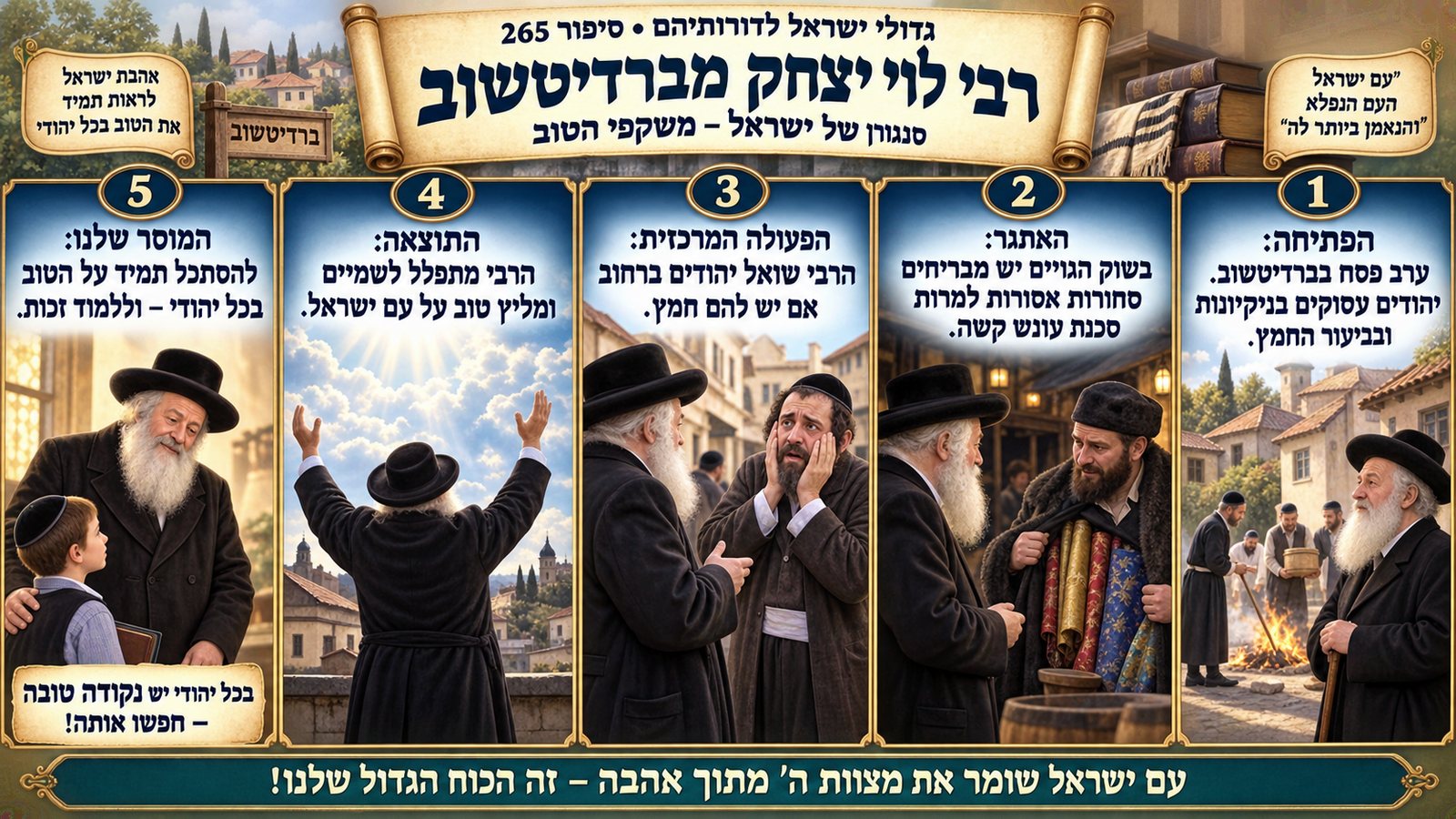 תמונת סיכום — חסידות ומתנגדים: רבי לוי יצחק מברדיטשוב
